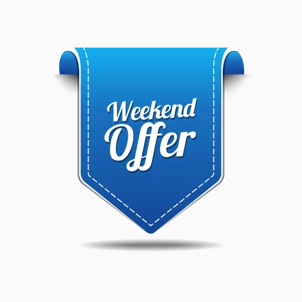 Weekend Offer Icon Design — Stock Vector