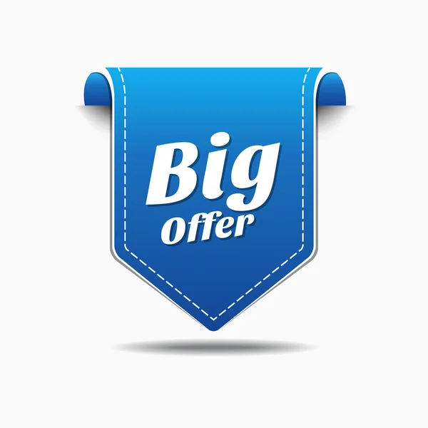 Big Offer Icon Design — Stock Vector