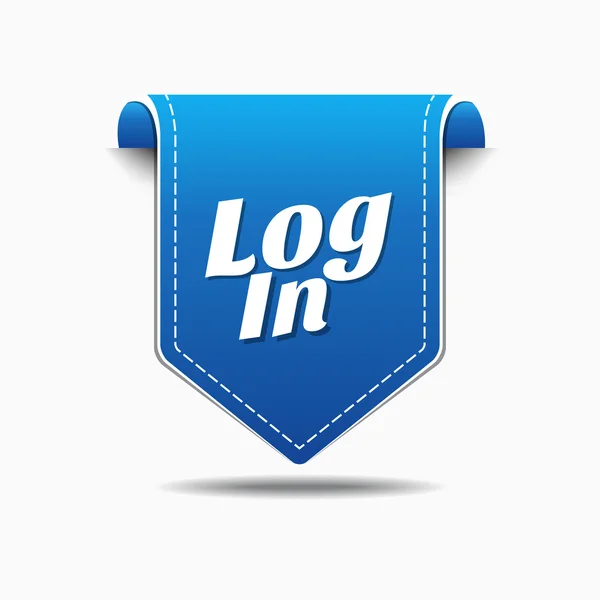 Log In Icon Design — Stock Vector