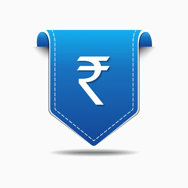 Rupee Sign Icon Design — Stock Vector