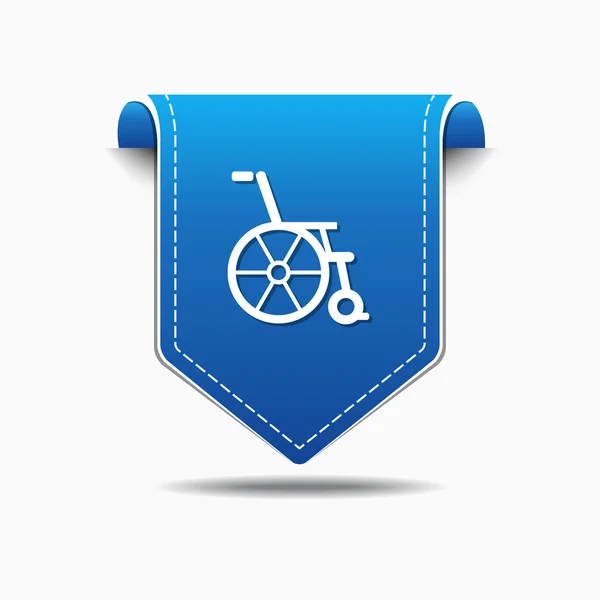 Wheel Chair Icon Design — Stock Vector