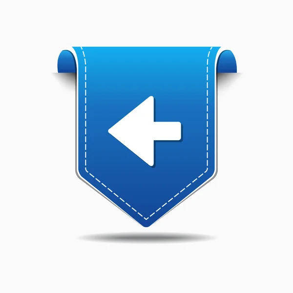 Left Arrow Icon Design — Stock Vector