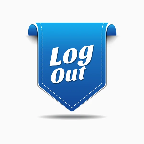 Log Out Icon Design — Stock Vector