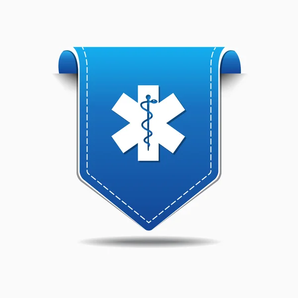 Icona del segno di emergenza sanitaria Design — Vettoriale Stock