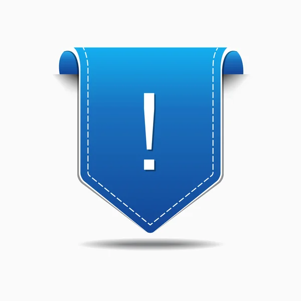 Icono de botón de señal de alerta — Vector de stock