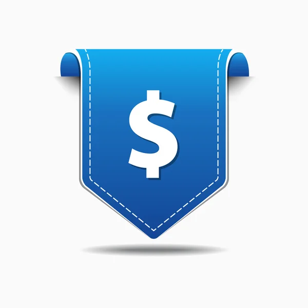 Dólar signo icono de diseño — Vector de stock