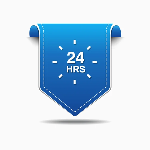 24 Hours Service Icon Design — Stock Vector