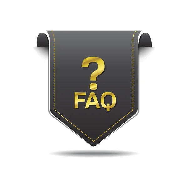 FAQ Icon Design — Stockový vektor