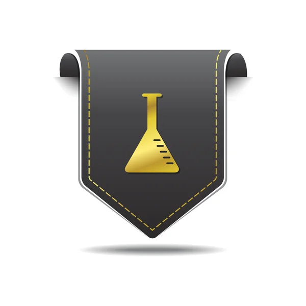 Conical Flask Icon Design — Stock Vector