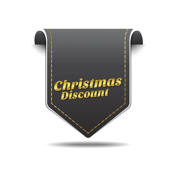 Boże Narodzenie rabat ikona designu — Wektor stockowy