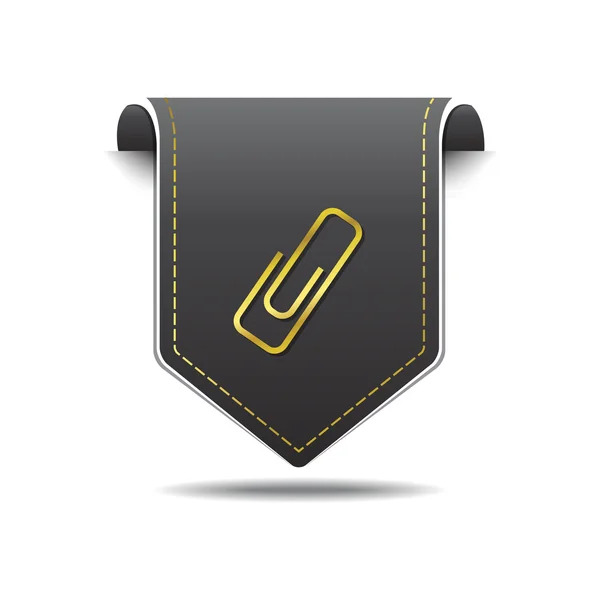 Paperclip pictogram ontwerp — Stockvector