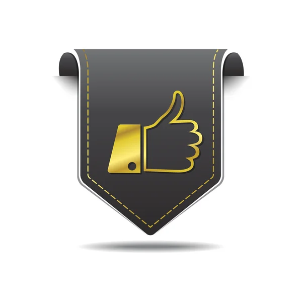 Thumb Up Icon Design — Stock Vector