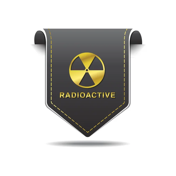 Conception d'icône de signe radioactif — Image vectorielle