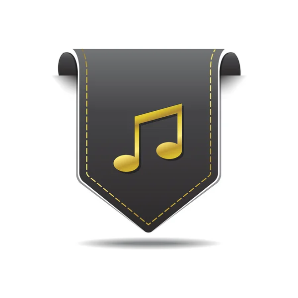 Music Notes Icon Design — Stock Vector
