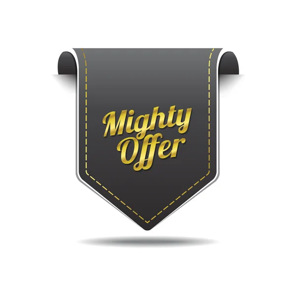 Mighty Offer Icon Design — Stock Vector