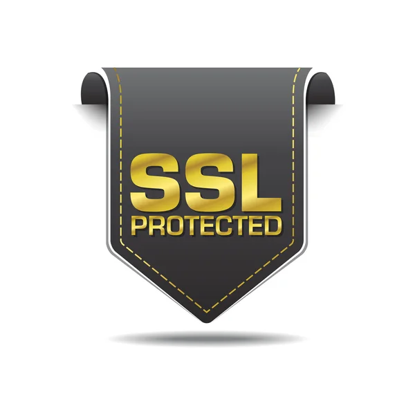 Design de Ícone Protegido SSL — Vetor de Stock