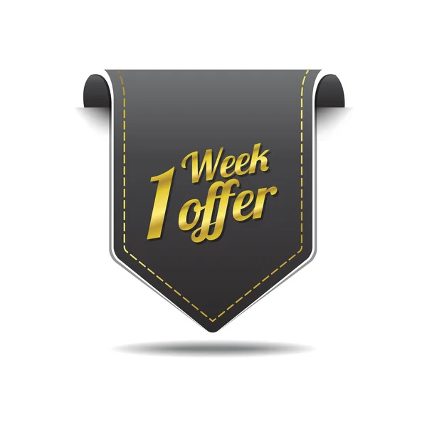 1 Week Offer Icon Design — Stock Vector