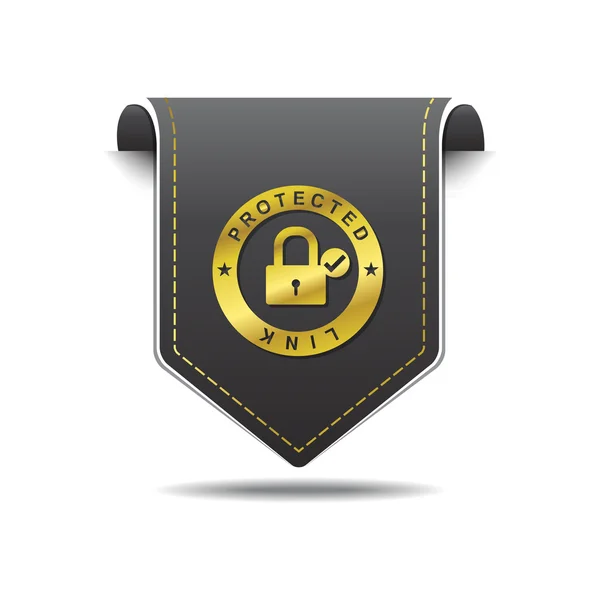 Design de ícones de ligação protegida —  Vetores de Stock