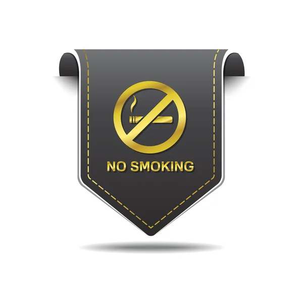 No Smoking Sign Icon Design — Stock Vector