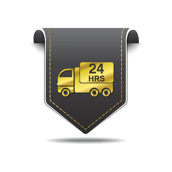 24 Hours Delivery Icon Design — Stock Vector