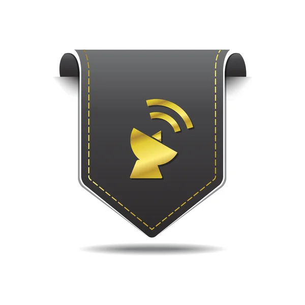 Satellite Dish Sign Icon Design — Stock Vector