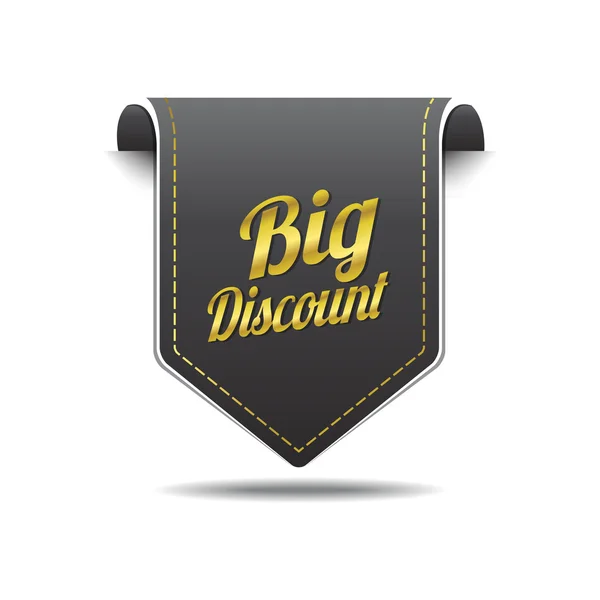 Big Discount Icon Design — Stock Vector