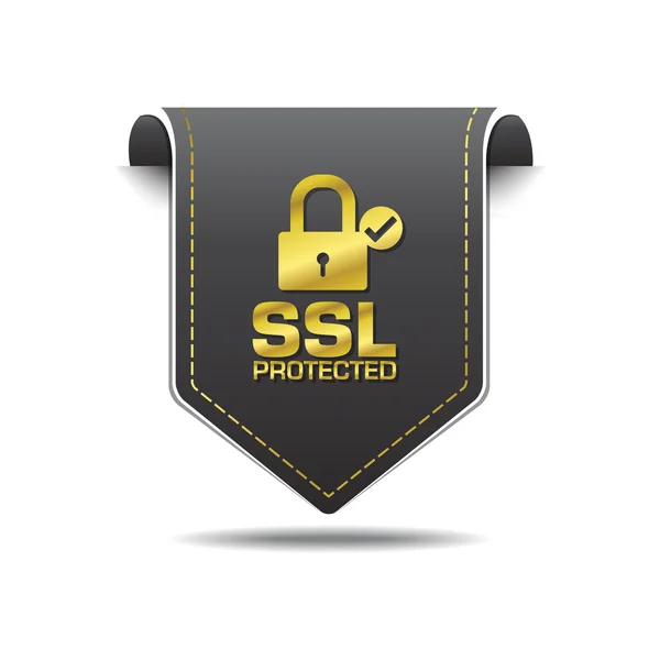 SSL-skyddad ikondesign — Stock vektor