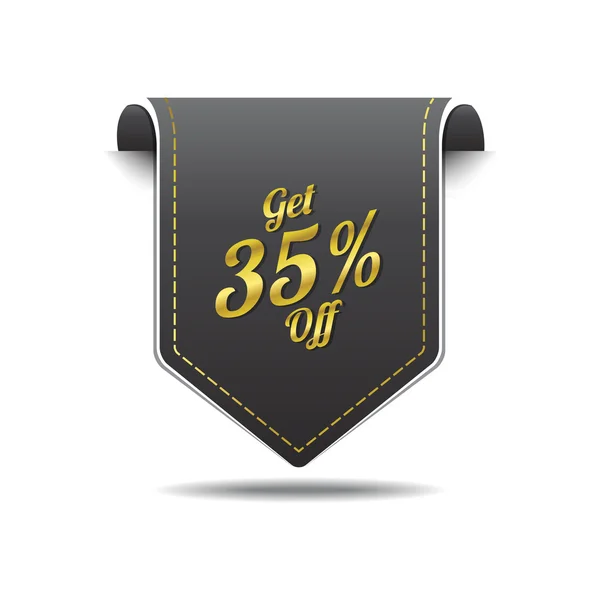 Get 35 percent Icon Design — Stock Vector