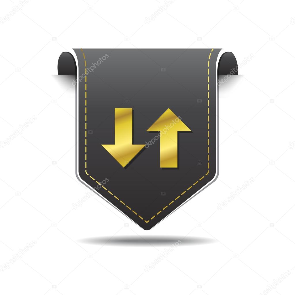 Up Down Arrows Vector Icon Design
