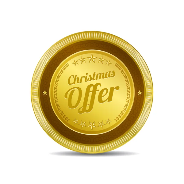 Offre de Noël Icône bouton — Image vectorielle