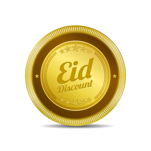 Botón de icono de descuento Eid — Archivo Imágenes Vectoriales