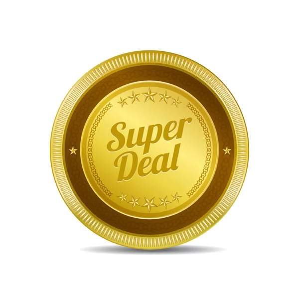 Super Deal Icon Button — Stock Vector