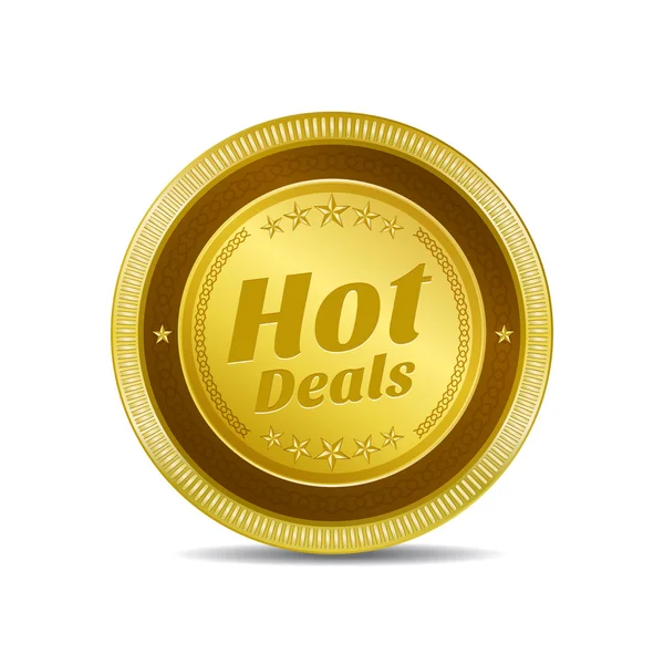 Hot Deals Icon Button — Stock Vector