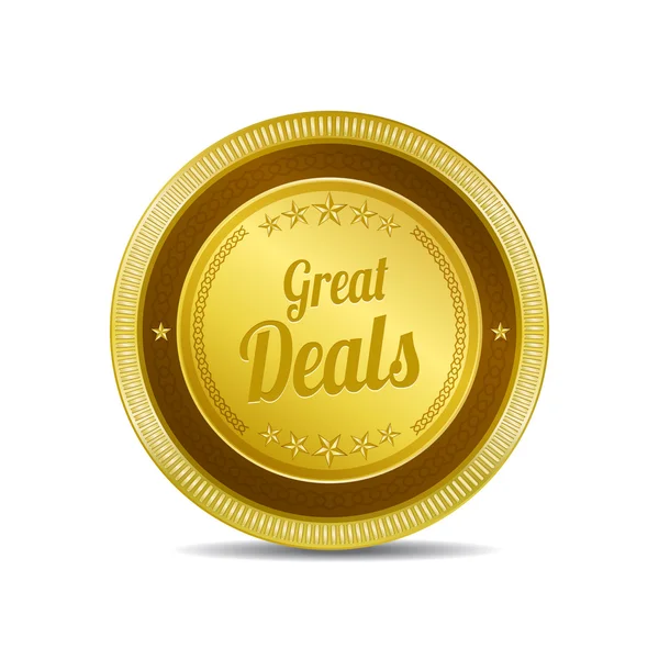 Bouton Icône Great Deals — Image vectorielle