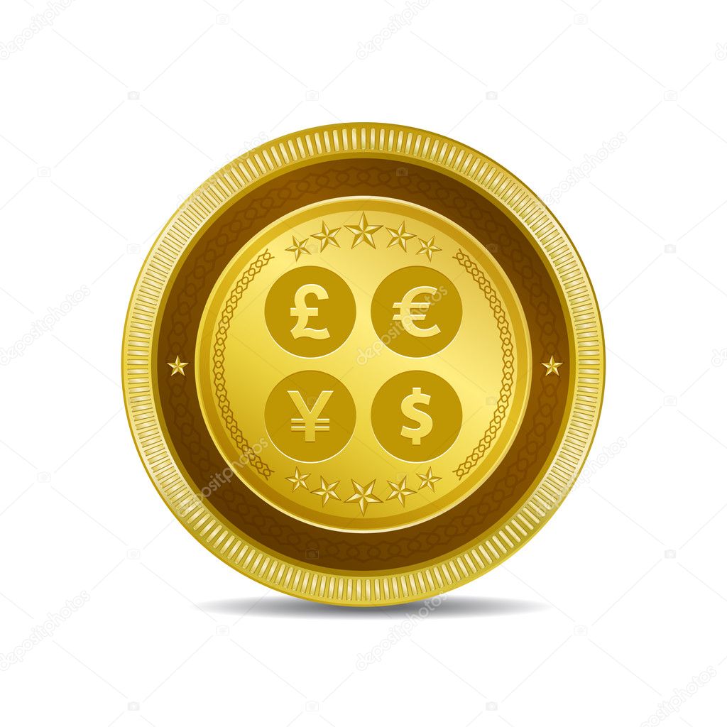 Currency Sign Icon Button