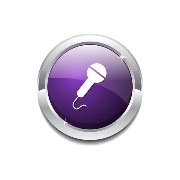Mikrofon-ikonen knappen — Stock vektor