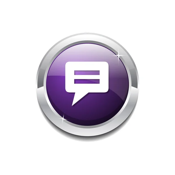 Message Icon Button — Stock Vector