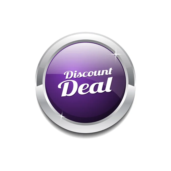 Discount Deal Icon Button — Stock Vector