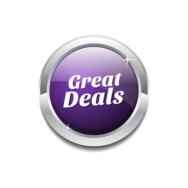 Bouton Icône Great Deals — Image vectorielle