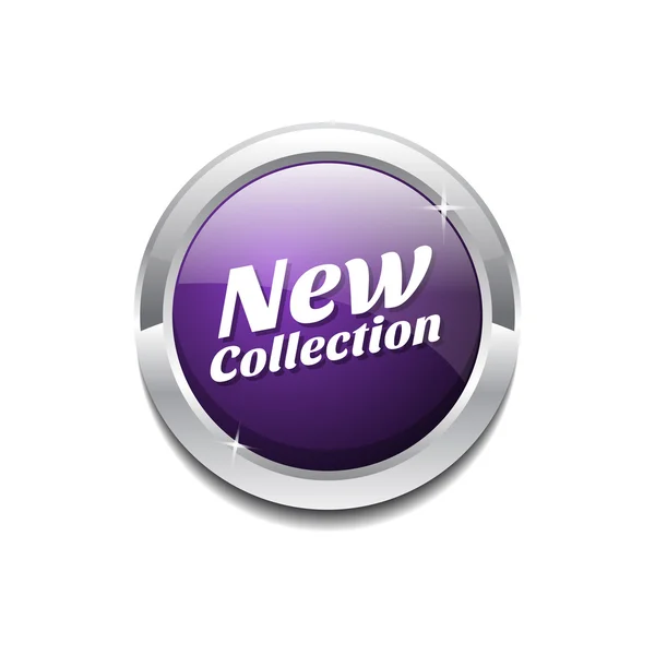 Nouveau bouton de collection — Image vectorielle