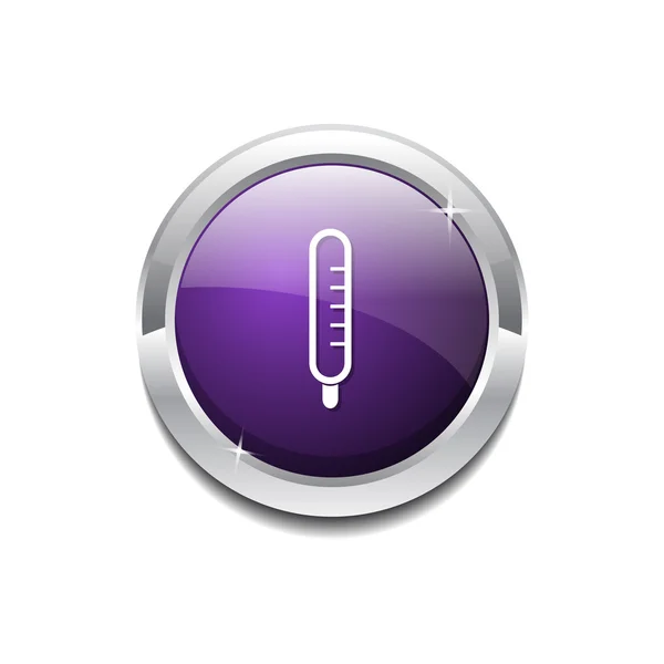 De knoop van het pictogram van de thermometer — Stockvector