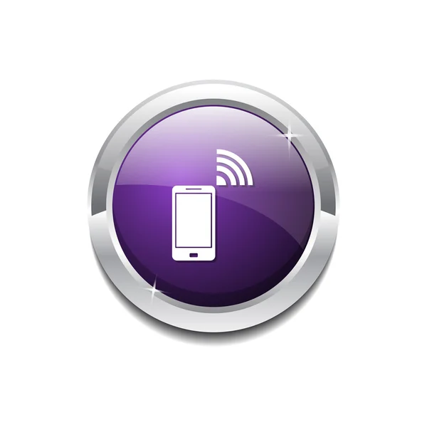 Inteligentny telefon ikona przycisku — Wektor stockowy