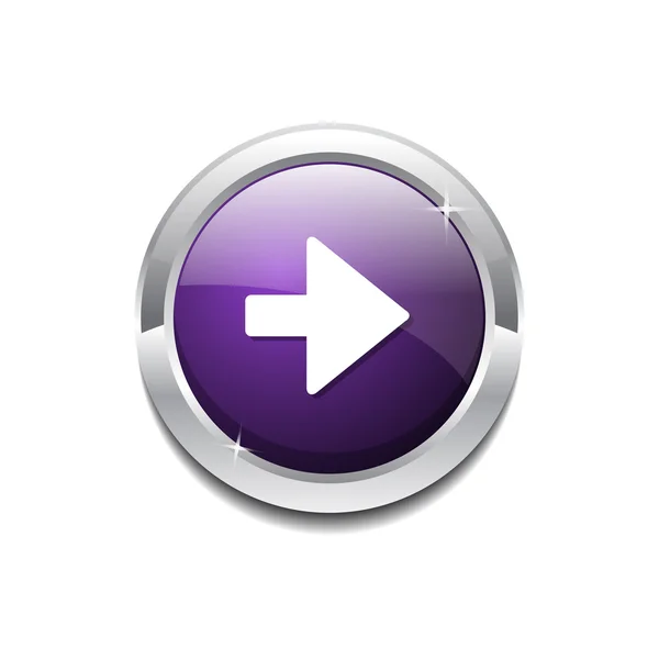 Bouton icône clé droite — Image vectorielle