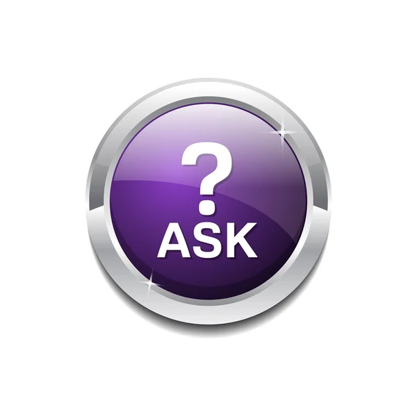 Кнопка Ask Icon — стоковый вектор