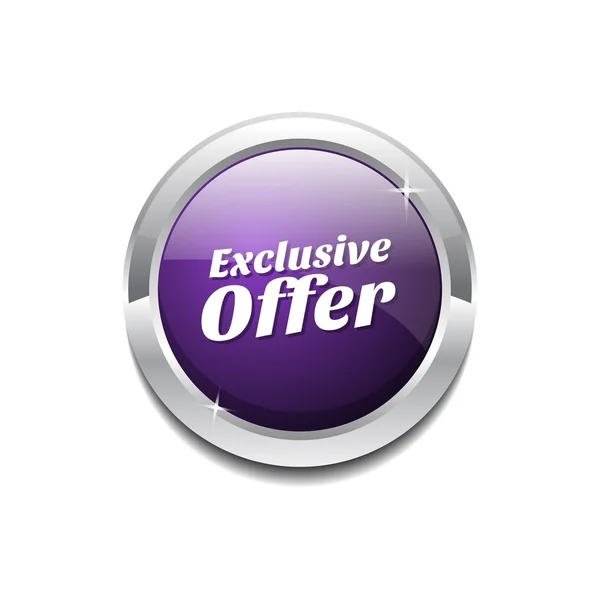 Exclusive Offer Icon Button — Stock Vector