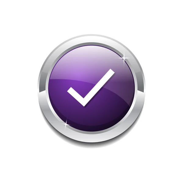 Tick Mark icône bouton — Image vectorielle