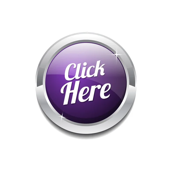 Cliquez ici icône bouton — Image vectorielle