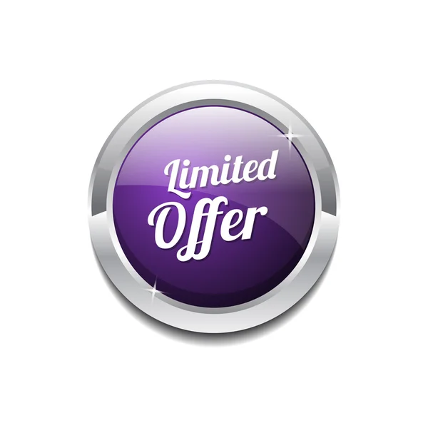Botão de ícone de oferta de tempo limitado — Vetor de Stock