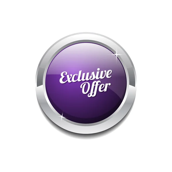 Exclusive Offer Icon Button — Stock Vector