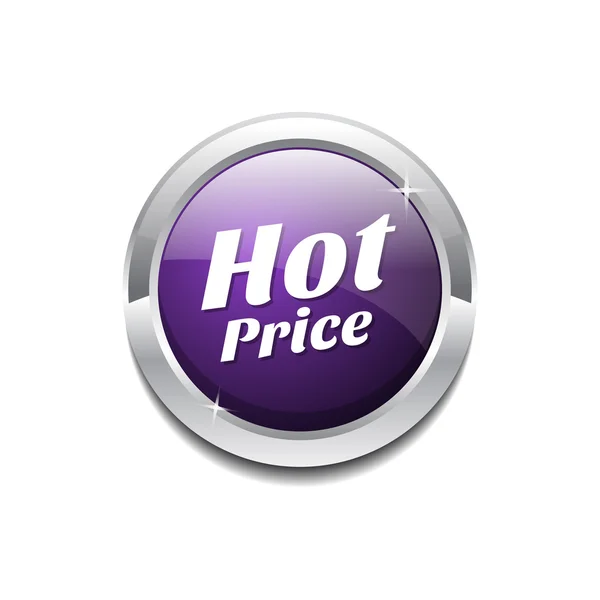 Hot Price Icon Button — Stock Vector